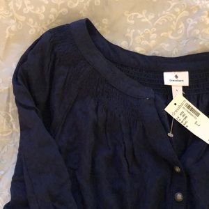 Navy blouse
